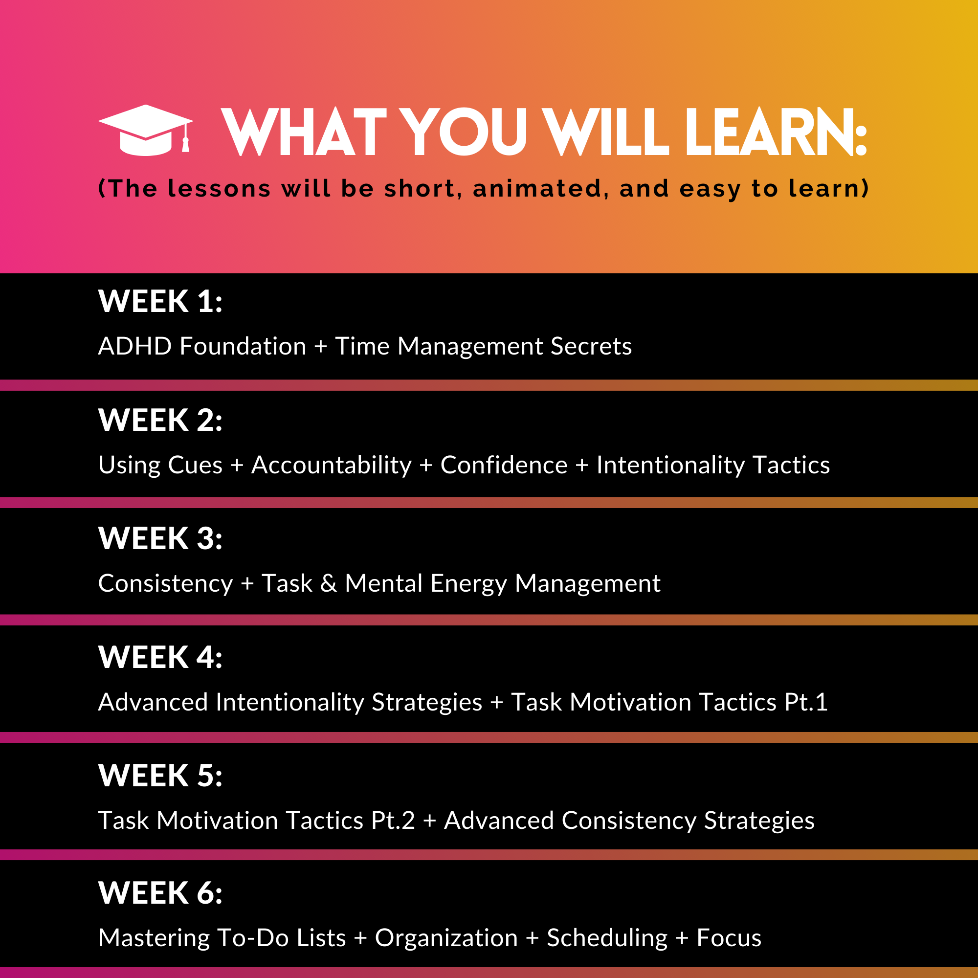 ADHD Productivity Course
